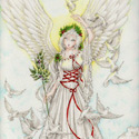Angel of Peace, 2008   Color Pencil